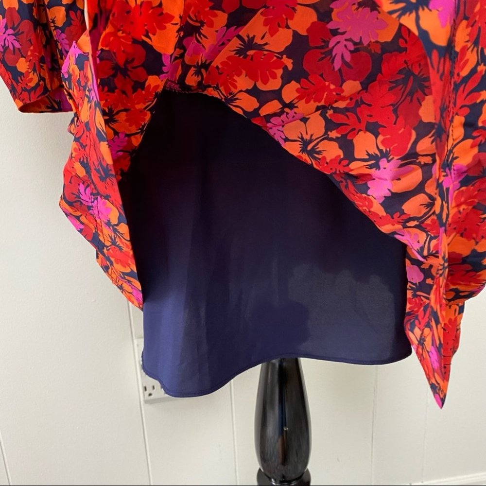 Derek Lam Talia Floral Babydoll Cutout Dress - Picture 11 of 16